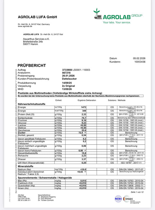 Kostenlose Probe-dattelpulver